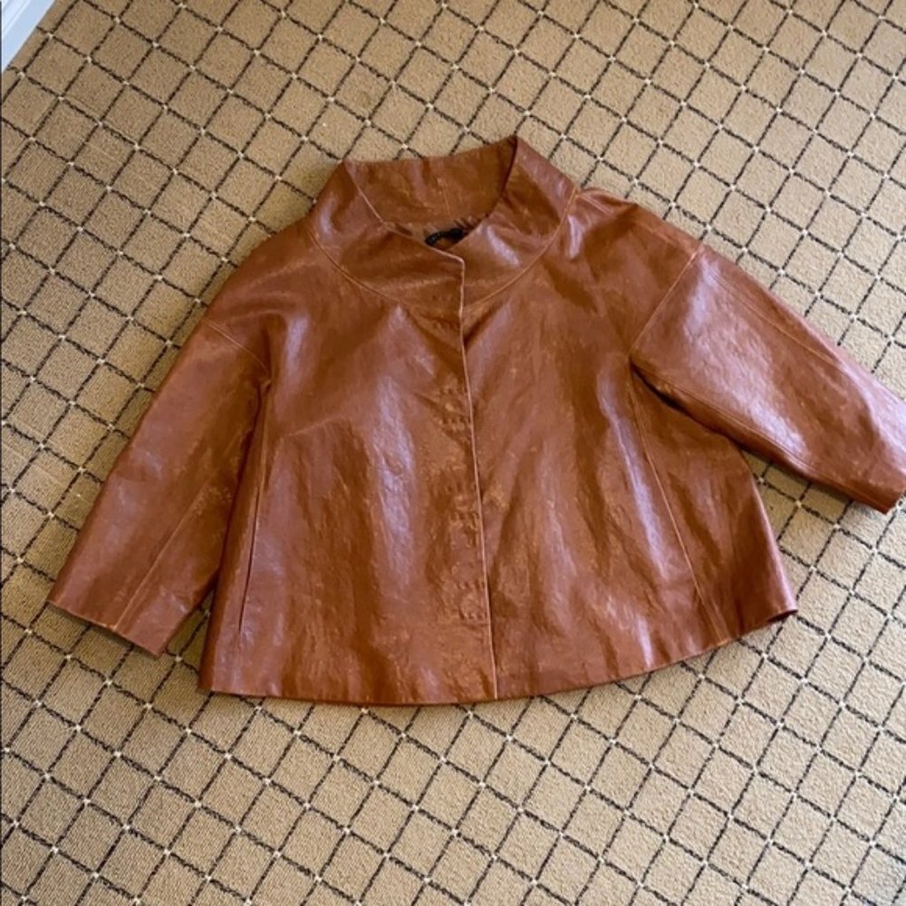 Lafayette 148 leather jacket M